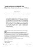 Tỷ lệ an toàn vốn và hiệu quả hoạt động: Bằng chứng từ ngân hàng thương mại ở Việt Nam