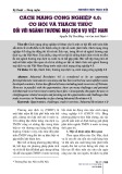 Cách mạng công nghiệp 4.0: Cơ hội và thách thức đối với ngành thương mại dịch vụ Việt Nam