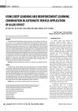 Using deep learning and reinforcement learning combination in automatic vehicle application of allee effect