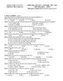 Đề thi giữa học kì 1 môn Hóa học lớp 9 năm 2022-2023 có đáp án - Trường THCS Quế An