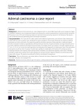 Adrenal carcinoma: A case report
