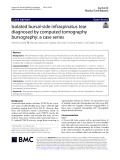 Isolated bursal-side infraspinatus tear diagnosed by computed tomography bursography: A case series