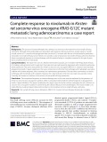 Complete response to nivolumab in Kirsten rat sarcoma virus oncogene KRAS-G12C mutant metastatic lung adenocarcinoma: A case report