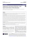 Sebaceous carcinoma of the lip: A case report and review of the literature