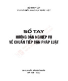 Hướng dẫn nghiệp vụ về chuẩn tiếp cận pháp luật - Sổ tay: Phần 1