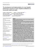 The development and implementation of a new hospital performance measure to assess hospital contributions to community health and equity