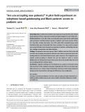 “Are you accepting new patients?” A pilot field experiment on telephone-based gatekeeping and Black patients’ access to pediatric care