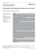Discrimination in the United States: Perspectives for the future