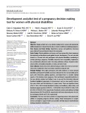 Development and pilot test of a pregnancy decision making tool for women with physical disabilities