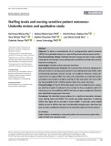 Staffing levels and nursing-sensitive patient outcomes: Umbrella review and qualitative study
