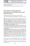 Development of enriched core competencies for health services and policy research