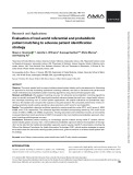 Evaluation of real-world referential and probabilistic patient matching to advance patient identification strategy