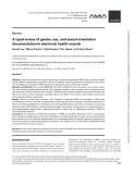 A rapid review of gender, sex, and sexual orientation documentation in electronic health records
