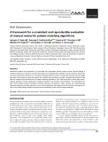 A framework for a consistent and reproducible evaluation of manual review for patient matching algorithms