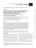 VACtrac: Enhancing access immunization registry data for population outreach using the Bulk Fast Healthcare Interoperable Resource (FHIR) protocol