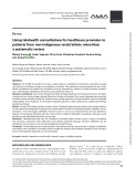 Using telehealth consultations for healthcare provision to patients from non-Indigenous racial/ethnic minorities: A systematic review