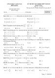 Đề thi thử tốt nghiệp THPT môn Toán năm 2023 có đáp án - Sở GD&ĐT Kiên Giang