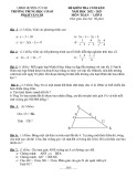 Đề thi học kì 2 môn Toán lớp 8 năm 2022-2023 có đáp án - Trường THCS Phạm Văn Cội (Đề tham khảo)