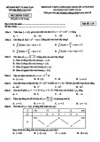 Đề thi KSCL môn Toán lớp 12 năm 2022-2023 - Sở GD&ĐT Cần Thơ