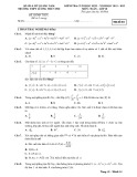 Đề thi học kì 2 môn Toán lớp 10 năm 2022-2023 - Trường THPT Lương Thế Vinh, Quảng Nam