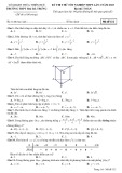 Đề thi thử tốt nghiệp THPT môn Toán năm 2022-2023 (Lần 2) - Trường THPT Hai Bà Trưng, TT. Huế