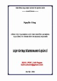 Luận văn Thạc sĩ Kinh doanh và quản lý: Công tác tạo động lực cho người lao động tại Công ty TNHH MTV in Báo Hà Nội mới