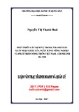 Luận văn Thạc sĩ Kinh doanh và quản lý: Phát triển các dịch vụ trong thanh toán xuất nhập khẩu của Ngân hàng Nông nghiệp và Phát triển nông thôn Việt Nam - chi nhánh Hà Nội