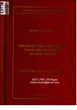 Luận văn Thạc sĩ Kinh doanh và quản lý: Nâng cao chất lượng nguồn nhân lực tại Ngân hàng TMCP Quân đội - Chi nhánh Hoàn Kiếm