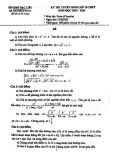 Đề thi tuyển sinh vào lớp 10 môn Toán (chuyên) năm 2023-2024 - Sở GD&ĐT Bạc Liêu