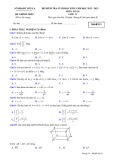 Đề thi học kì 2 môn Toán lớp 11 năm 2022-2023 có đáp án - Sở GD&ĐT Sơn La