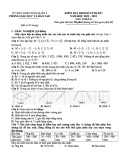 Đề thi học kì 1 môn Toán lớp 6 năm 2022-2023 có đáp án - Phòng GD&ĐT Quận 6