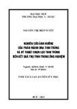 Tóm tắt Luận án Tiến sĩ Y học: Nghiên cứu ảnh hưởng của phân mảnh DNA tinh trùng và kỹ thuật chọn lọc tinh trùng đến kết quả thụ tinh trong ống nghiệm