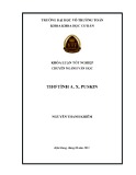 Khóa luận tốt nghiệp Văn học: Thơ tình A.X. Puskin