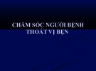 Bài giảng Chăm sóc người bệnh thoát vị bẹn