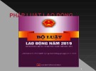 Bài giảng Pháp luật: Bài 4 - Pháp luật lao động