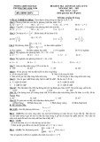 Đề thi giữa học kì 2 môn Toán lớp 9 năm 2022-2023 có đáp án - Trường THCS Hải Nam
