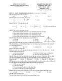 Đề thi học kì 1 môn Toán lớp 7 năm 2022-2023 có đáp án - Trường THCS Nguyễn Trãi, Tân Phú