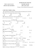 Đề thi giữa học kì 2 môn Toán lớp 6 năm 2022-2023 có đáp án - Trường THCS Hải Phong