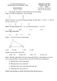 Đề thi học kì 2 môn Toán lớp 7 năm 2022-2023 có đáp án - Trường THCS Nguyễn Đức Cảnh