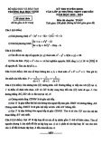 Đề thi tuyển sinh vào lớp 10 môn Toán (chuyên) năm 2023-2024 có đáp án - Trường THPT chuyên ĐH Vinh, Nghệ An