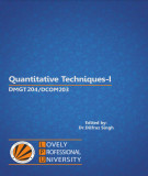 Ebook Quantitative Techniques-I: Part 2 - Dr. Dilfraz Singh