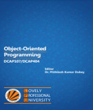 Ebook Object-Oriented Programming: Part 1 - Dr. Mithilesh Kumar Dubey