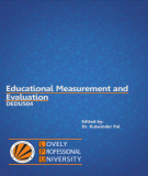 Ebook Educational measurement and evaluation: Part 2 - Dr. Kulwinder Pal