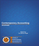 Ebook Contemporary accounting: Part 2 - Dr. Dilfraz Singh