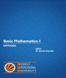 Ebook Basic Mathematics-I: Part 1