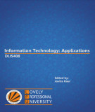 Ebook Information technology: Applications: Part 1 - Jovita Kaur