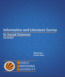 Ebook Information and literature survey in social sciences: Part 1 - Jovita Kaur