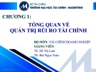 Bài giảng Tài chính doanh nghiệp: Chương 1 - TS. Hồ Thị Lam và TS. Bùi Ngọc Toản