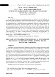 Sự đề kháng carbapenem của vi khuẩn Acinetobacter Baumannii tại Bệnh viện Đa khoa TP. Cần Thơ năm 2021-2022