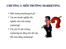 Bài giảng Marketing: Chương 3 - Môi trường marketing